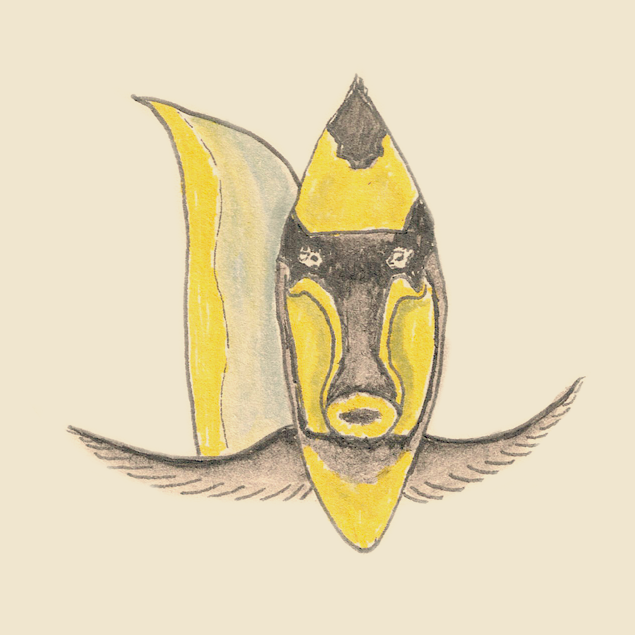Illustration poisson jaune
